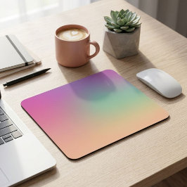 Modern Gradient Mouse Pad Pink Green Yellow