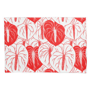 Modern Hawaiian Anthurium print pattern