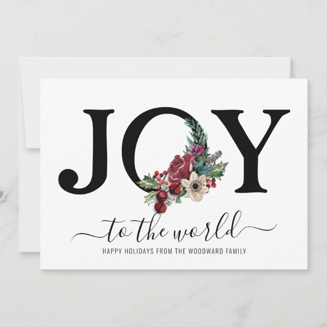 Modern Joy Typografia Floral (Frente)
