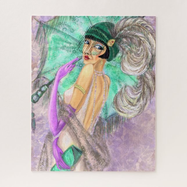 Modern Lady Jigsee Quebra-cabeça (Vertical)