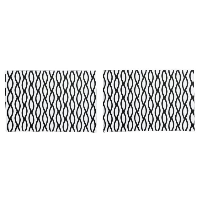 modern line art black and white pattern (Frente - conjunto)