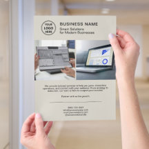 Modern Logo Photo Professional Business Flyer