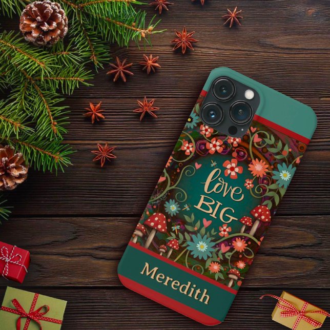 Modern Love Big Floral Dragonfly Personalizado (Criador carregado)