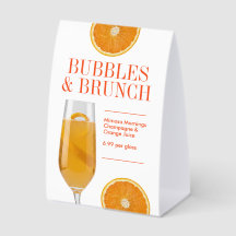 Modern Mimosa Cocktail Bar or Table Brunch LTO