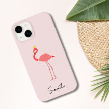 Modern Minimal Pink Flamingo