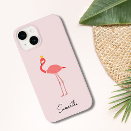Modern Minimal Pink Flamingo