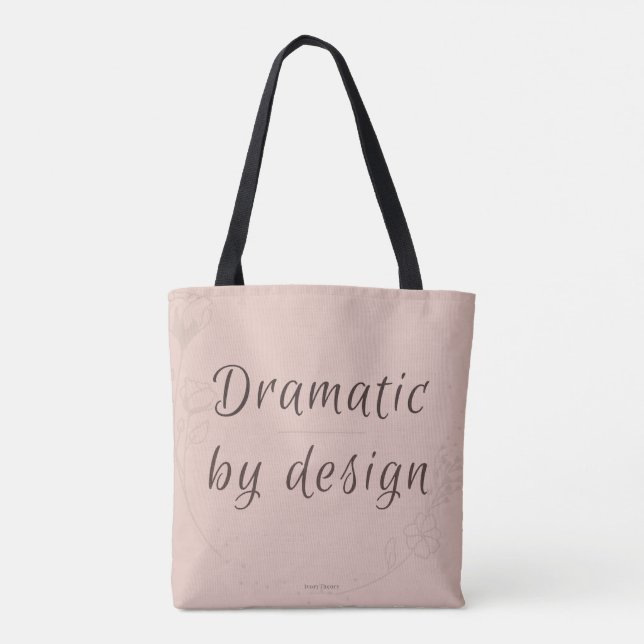 Modern Minimal Tote Bag | Chic Bold Feminine  (Verso)