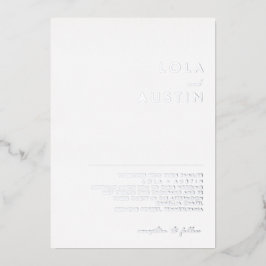 Modern Minimalist | Silver Wedding Real