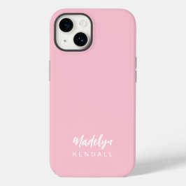 Modern Minimalist Stylish Script Cotton Candy Pink