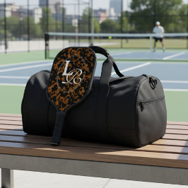 Modern Monogram Tortoise Shell Print