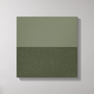 Modern Moss Green Split Canvas Wall Art (Personali
