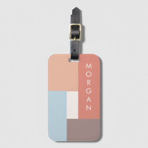 Modern Pastel Etiqueta de bagagem personalizada