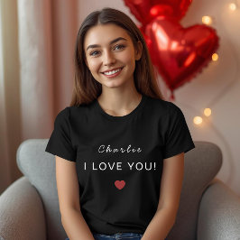 Modern Personalized Valentine Women’s T-Shirt