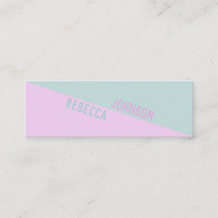 Modern Punchy Pastel Duotone - Cartão de visita