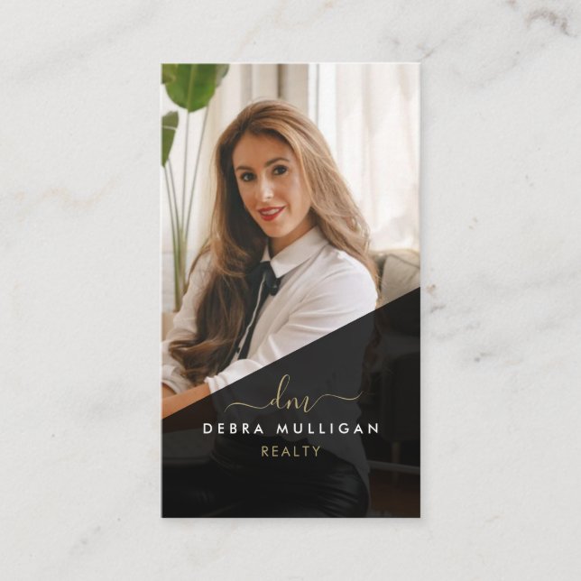 Modern Real Estate Agent Cartão de visita (Frente)