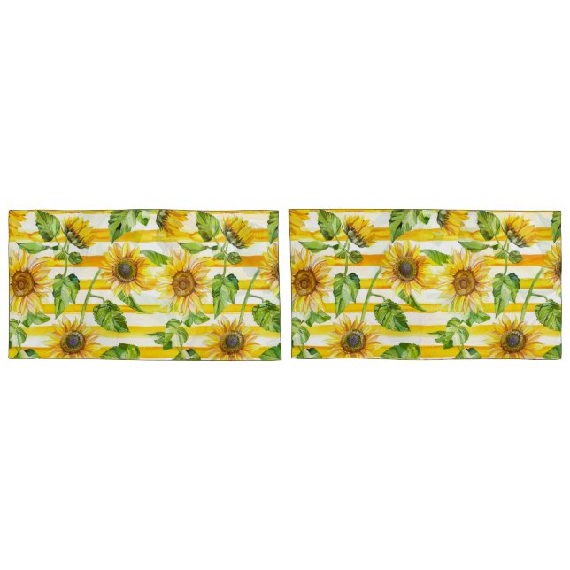 Modern Rust Leaf Pillowcases –  Autumn colourful (Traseira-Conjunto)