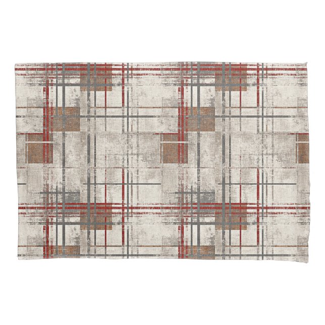 Modern rustic red plaid (Frente)