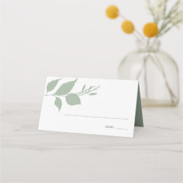 Modern Sage Green Deixa Cartão de Casamento
