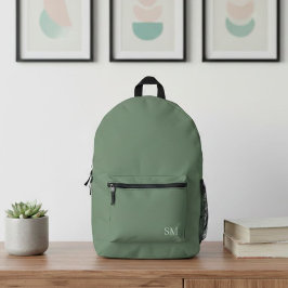 Modern Sage Green Minimalist Backpack - Classy 