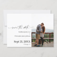 Modern Salve o anúncio do casamento Data