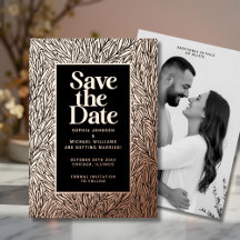 Modern Save the Date Photo Editable Modelo