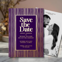 Modern Save the Date Photo Editable Modelo