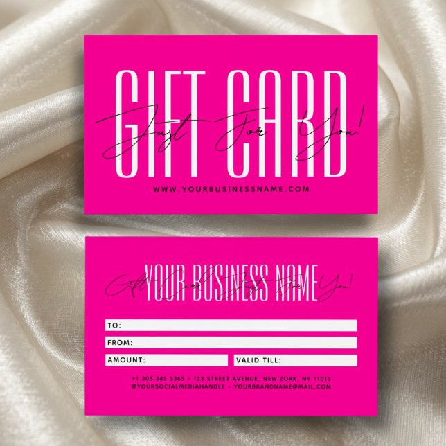 Modern script typography business gift card  (Criador carregado)