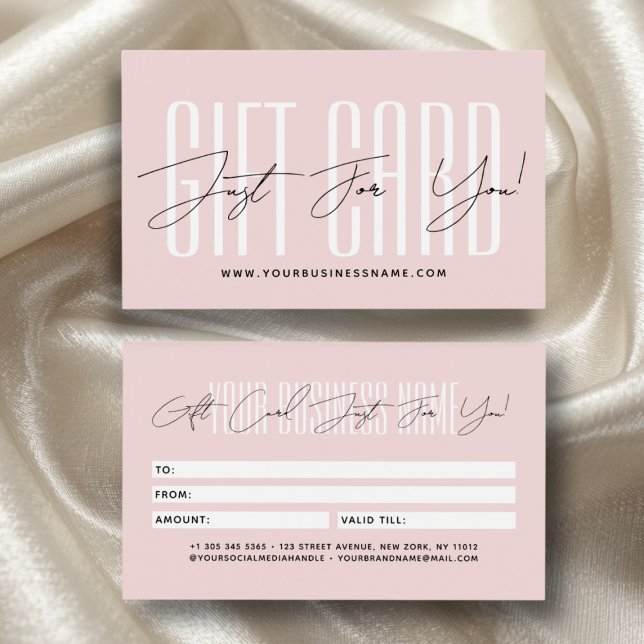 Modern script typography business gift card  (Criador carregado)