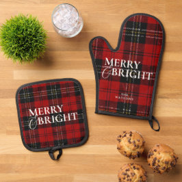 Modern Simple Classic Script Plaid Christmas
