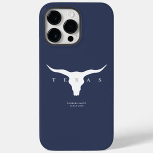 Modern Texas Longhorn Summer Custom Name Blue
