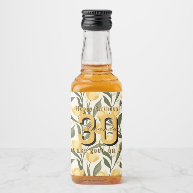 Modern Tulip Floral Her Birthday (Frente)