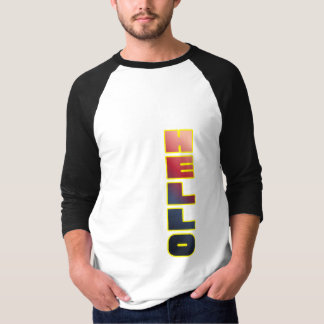 Modern Vertical Hello Graphic T-Shirt
