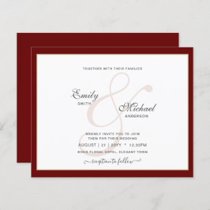 Modern Vintage Ampersand Typografia Casamento QR c