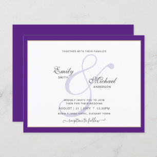 Modern Vintage Ampersand Typografia Casamento QR c