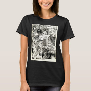 "Modern Warfare" desenho a tinta T-shirt