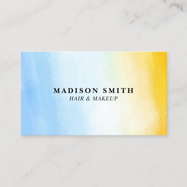Modern Watercolor | Cartão de visita de chá (Frente)