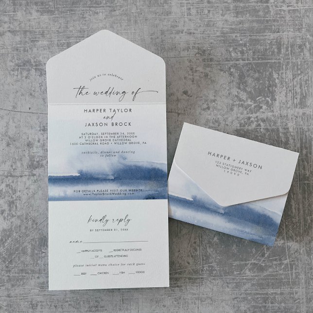Modern Watercolor | Casamento Azul (Criador carregado)