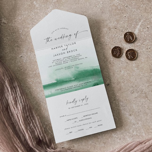 Modern Watercolor | Casamento Verde (Criador carregado)