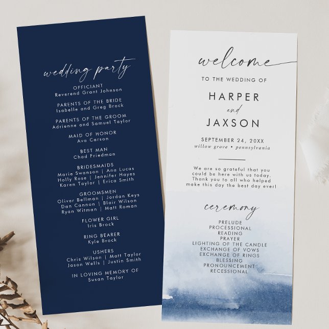 Modern Watercolor | Programa Casamento Azul (Criador carregado)
