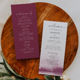 Modern Watercolor | Programa Casamento Vermelho