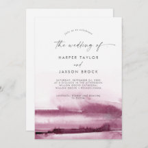 Modern Watercolor | Red Casamento De Convite