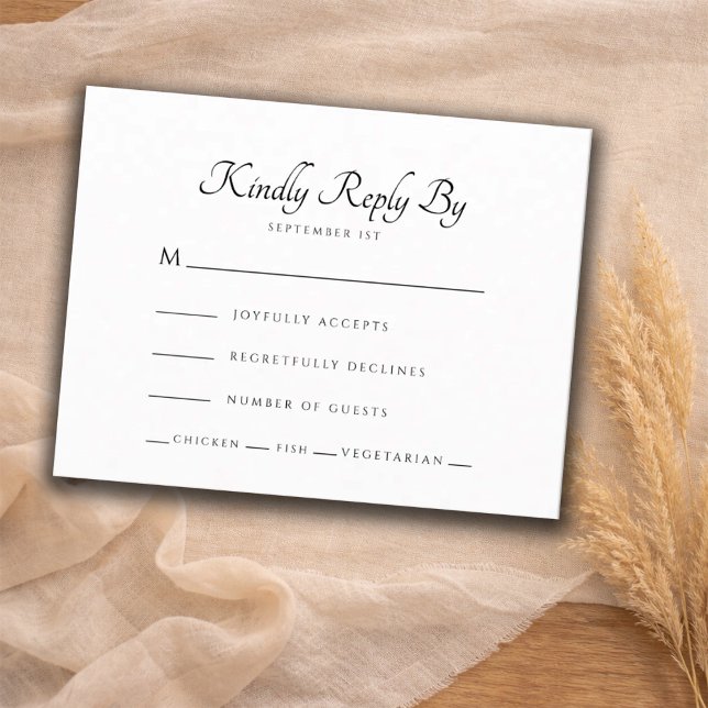 Modern Wedding RSVP (Criador carregado)