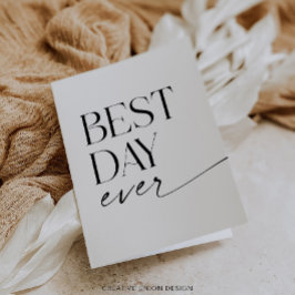 Modern Whimsy Wedding Obrigado Cartão Dobrado