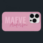 Moderna e mínima tipografia rosa, elegante<br><div class="desc">Moderna e mínima tipografia rosa,  cinza elegante,  simples design de capa de telefone personalizada e única.</div>