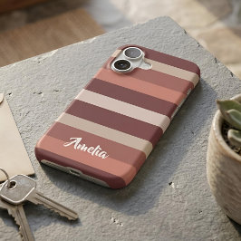Moderna Linear | Estojo para iPhone Antique Rose &