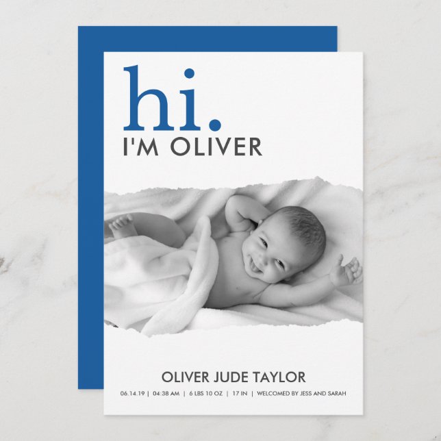 Moderna seu anúncio de publicação de fotos rasgada (Frente/Verso)