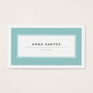 Modernas Tarjetas de Visita Azul