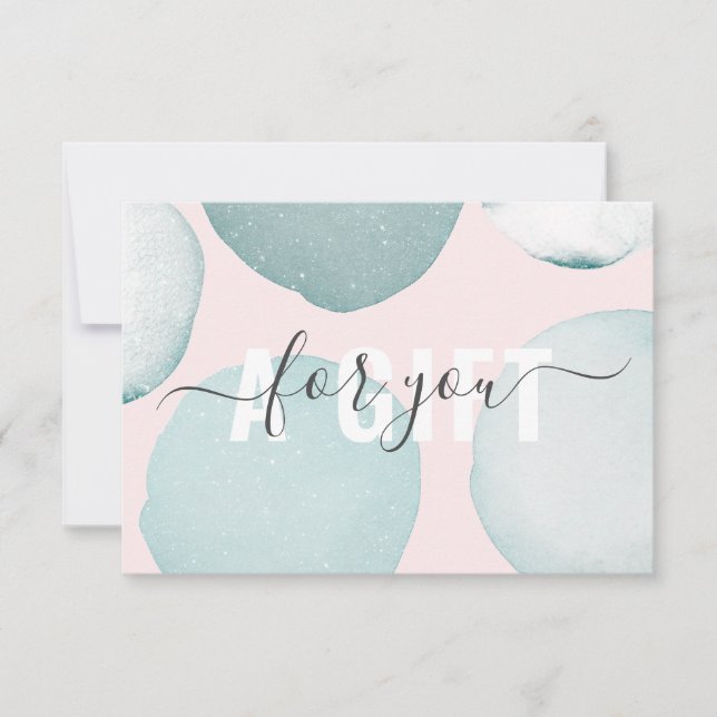 Moderne Glitzer Geschenkgutscheine Flachkarte (Frente)