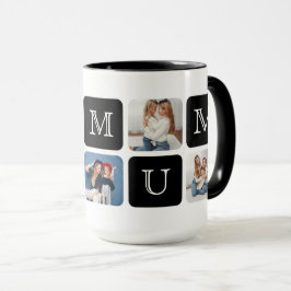 Moderno 5-Foto " Mãe EL" Jumbo 15 oz. Caneca