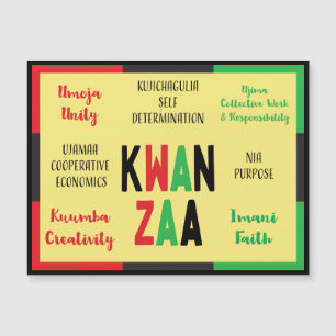 Moderno 7 Princípios Verde Vermelho Kwanzaa